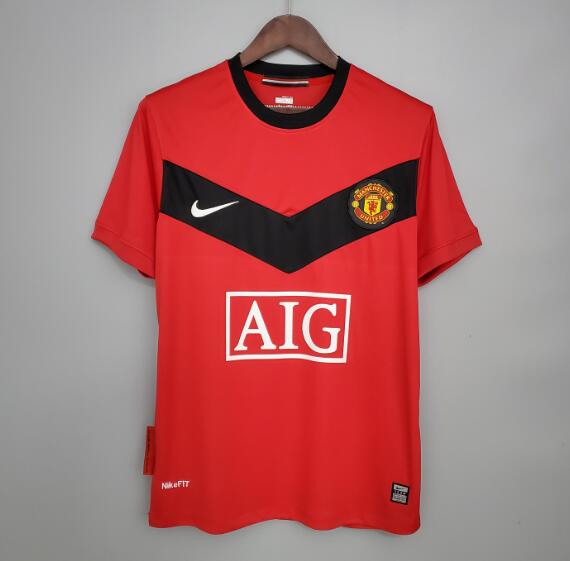 2009-10 Manchester United Retro Home Kit Soccer Jersey